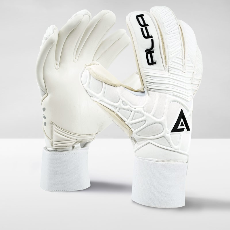 ALFA Pro Roll Finger GK Gloves - White